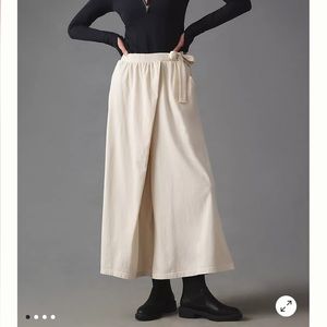 Anthropologie Wide-Leg Wrap Pants
